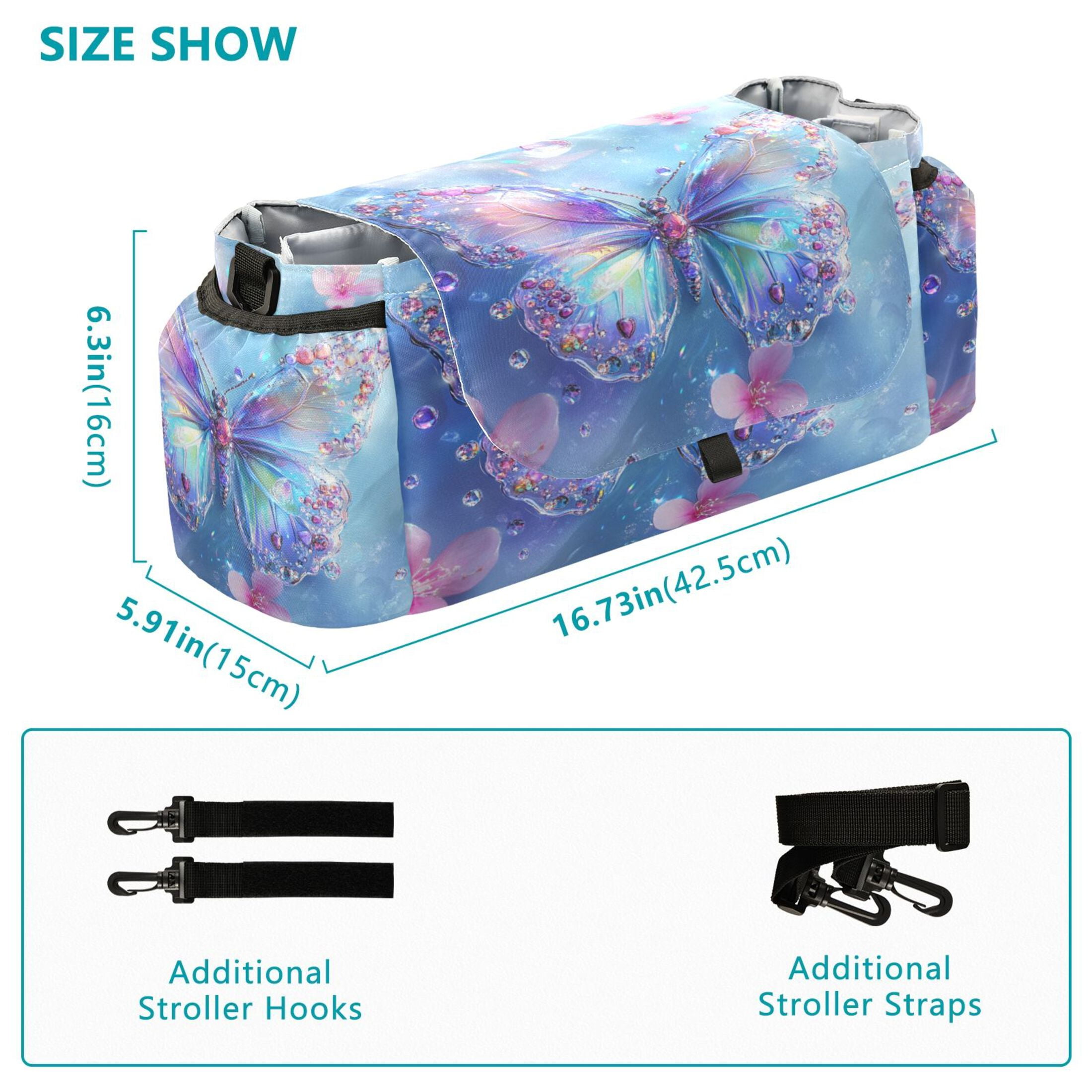 DIXRUYEE Stroller Organizer Ethereal Elegance Printed