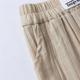 thumbnail image 6 of CAIVO Toddler Kids Boy Girl Casual Basic Plain Soft Trousers Baby Summer Fall Comfy Linen Pants Lovely Child Daily Wear, 6 of 8