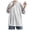White, variant on Men's Three Quarter Sleeve Solid Color T Shirt Large Size Large Silhouette Half Sleeve Summer Loose Crew Neck Light Top Simple And Handsome Trendy Short Sleeve