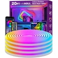 thumbnail image 1 of Luces de neón tipo cuerda AILBTON 6 m RGB con sincronización musical y control por app, 1 of 7