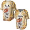 thumbnail image 3 of Welcome Fall Dalmatian Strolling Through the Autumn Maple Forest All Over Print 3D Baseball Shirt Dog Lover Softball Sport - 12012, 3 of 6