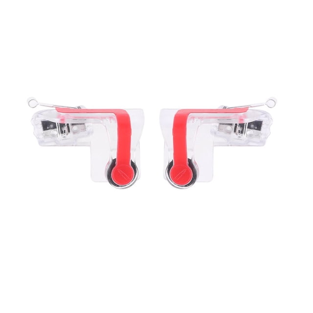 AMERTEER Mobile Game Shortcut Button for Phone with High Sensitive Transparent Red ABS PC Gaming Aim Key