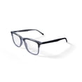 thumbnail image 2 of Bio Eyes Men's Cullen Square Prescription Eyeglasses with Case, Black Crystal, 2 of 6