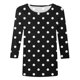 thumbnail image 4 of Fiudx Ofertas Del Día Blusa Holgada con Estampado de Pascua y Cuello Redondo Retro de Manga Tres Cuartos a La Moda para Mujer, 4 of 4