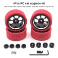 thumbnail image 2 of RC Model Crawler Car Wheel Hub Simulation Upgrade Automobile Part Assembly Wheels Rim Replacement for WLtoys A949 A959 A969 A979 Red, 2 of 6