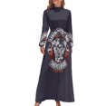 thumbnail image 1 of Vestido largo de verano para mujer con diseño de motociclista Shovelhead, ideal para Halloween, 1 of 4