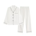 thumbnail image 4 of Women's Silk Satin Pajama Set 2Pcs long sleeve Bridal Bridesmaid PJs Sleepwear, 4 of 7