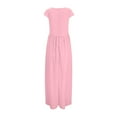 thumbnail image 2 of Chiccall S-5XL Formal Short Sleeve Cocktail Flowy V-Neck Gown Chiffon Maxi Dress for Women, 2 of 5