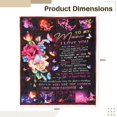 thumbnail image 6 of Gift for Mom from Daughter, 50×60in Flower Butterfly Letter Blanket for Mom, Soft Flannel Fleece Throw Blanket, Cozy Mom Blanket, Mother's Day Present, Thanksgiving Gift for Mom, 6 of 7