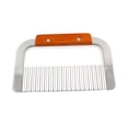 thumbnail image 1 of Stainless Steel Potato Chip Dough Vegetable Crinkle Wavy Cutter Blade Knife Tool, 1 of 3