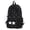 Black, variant on Backpack for Boys Quilted Diamond Bow Embroidery Daypack with Tassel Back to School Supplies for Kids Backpack for Girls White