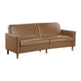 thumbnail image 5 of OakvillePark Cedarsong Faux Leather Convertible Sofa Bed, Camel, 5 of 13