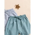 thumbnail image 4 of Bagilaanoe 3 Packs Toddler Baby Boys Girls Summer Shorts Solid Color Elastic Drawstring Short Pants 3M 6M 12M 18M 24M 3T Infant Casual Clothes, 4 of 6