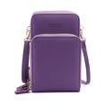 thumbnail image 3 of LAVA Women Crossbody Cell Phone Purse Bags with Touch Screen Window PU Leather Phone Pouch Wallet Handbag (Purple), 3 of 9