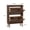 Freestanding + 1-2 Drawers + Natural + Walnut + Wood Shelves + Casual + Farmhouse + Mid-Century Modern + Minimalist + Engineered Hardwood + MDF + Particle Board, variant on 31.5 Walnut Shoe Cabinet, Mid-Century Modern Freestanding Organizer with 2 Flip-Top Drawers and Open Shelf for Entryway, Hallway, Foyer - MDF and Solid Wood Legs, Anti-Tipping Device, Easy Assembly