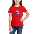 thumbnail image 5 of Babcutegg Independence Day Patriotic Printed Casual Loose-Fit Tee With Round Neck And Short Sleeves For Kids Red Size 3, 5 of 6