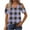 Purple, variant on USSUMA Up to 45% Off Workout Tops for Women Short Sleeve V Neck Plaid Checkered Loose Tunic Pullover Tshirt Off Shoulder Shirt Tops Active Loose Fit Womens Fashion for Go Shopping Pink S