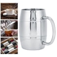 thumbnail image 1 of Taza 500ml 304 Taza De Cerveza De Acero Inoxidable De Doble Capa Taza De Café Y Té Para Acampar Al Aire Libre Con Asa, 1 of 7