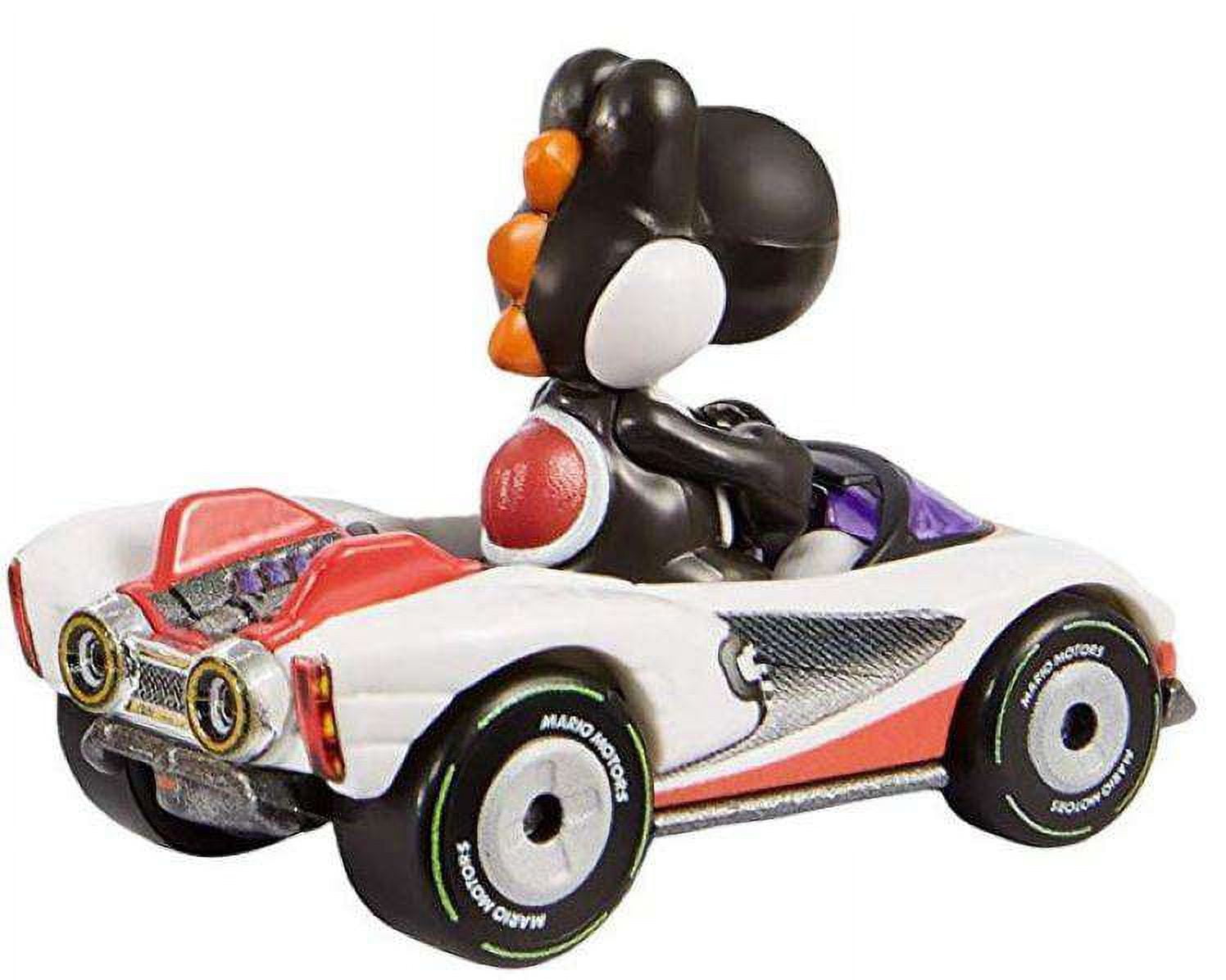 Hot Wheels Mario Kart Black Yoshi Diecast Car (P-Wing) (No
