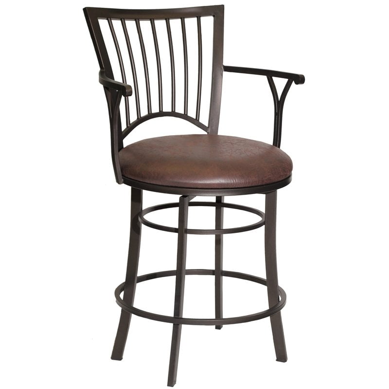 Hilale Rooster Swivel Counter Stool, Rooster Back Bar Stools