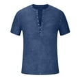 thumbnail image 4 of Cameland Pull Décontracté pour Hommes, Col Rond, Manches Courtes, T-Shirt, Blouse, 4 of 6