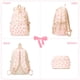thumbnail image 3 of Mochila JingyuKJ Coquette Bow de nylon rosa para niños, 3 of 6