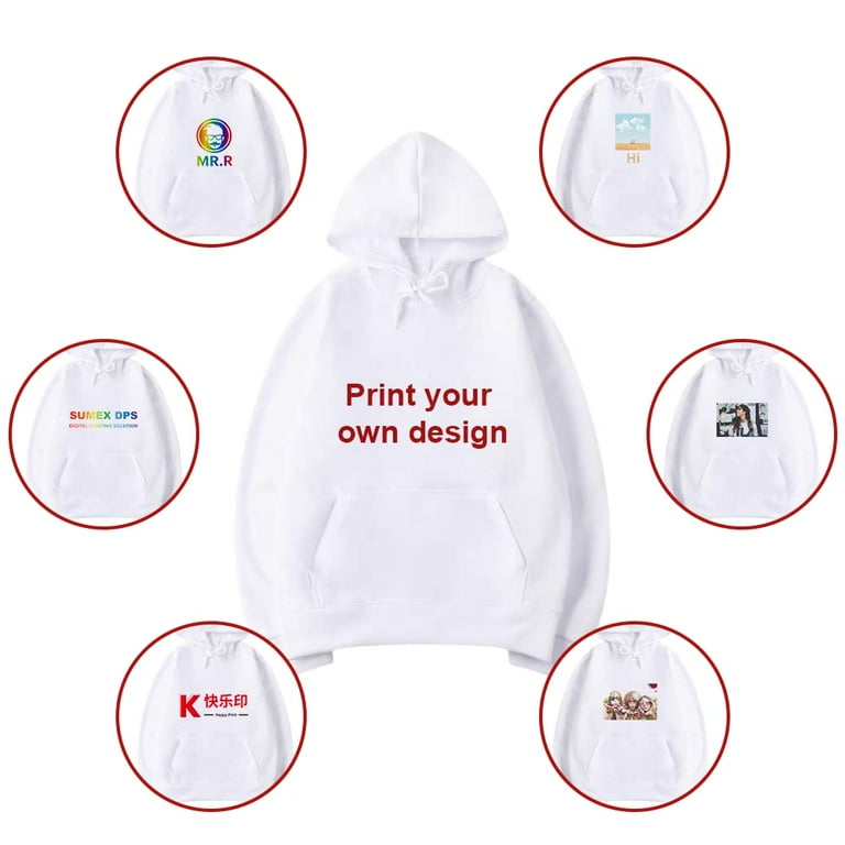 White sublimation hoodie sale
