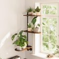 thumbnail image 1 of Estante para plantas GENTINGBRO de 3 niveles para montaje en pared, madera e hierro, 1 of 6