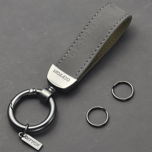 Luxury Leather Lanyard Keychain Car Key Ring Holder Wear-resistant