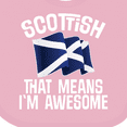 thumbnail image 4 of Inktastic Scottish Pride Scotland Flag Boys or Girls Baby Bib, 4 of 4
