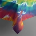 thumbnail image 4 of Rainbow Tie Dye Star Mandala Pattern Rectangle Tablecloth 60"x102",Waterproof Polyester Rectangle Table Cloth, Wipeable Spillproof Polyester Tablecloth for Dining, Camping, Indoor and Outdoor, 4 of 6