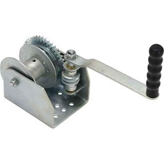 Vestil WALL-S Wall-Mount Hand Winch - Single Drum, 1500 lbs Load