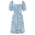 thumbnail image 7 of Circular Greek Meander Pattern - Greek Key Ornament Dress summer clothes for women clothes for women sexy dress Summer skirt, 7 of 7