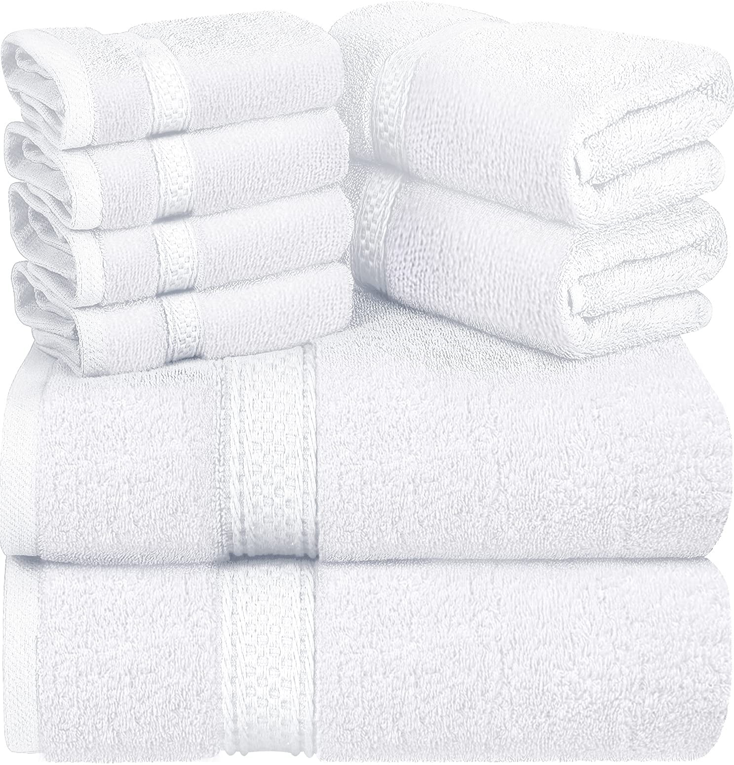 Taupe SPA Hotel Collection 100% Cotton Bath Towels Soft 600 GSM 6 Pack Set 