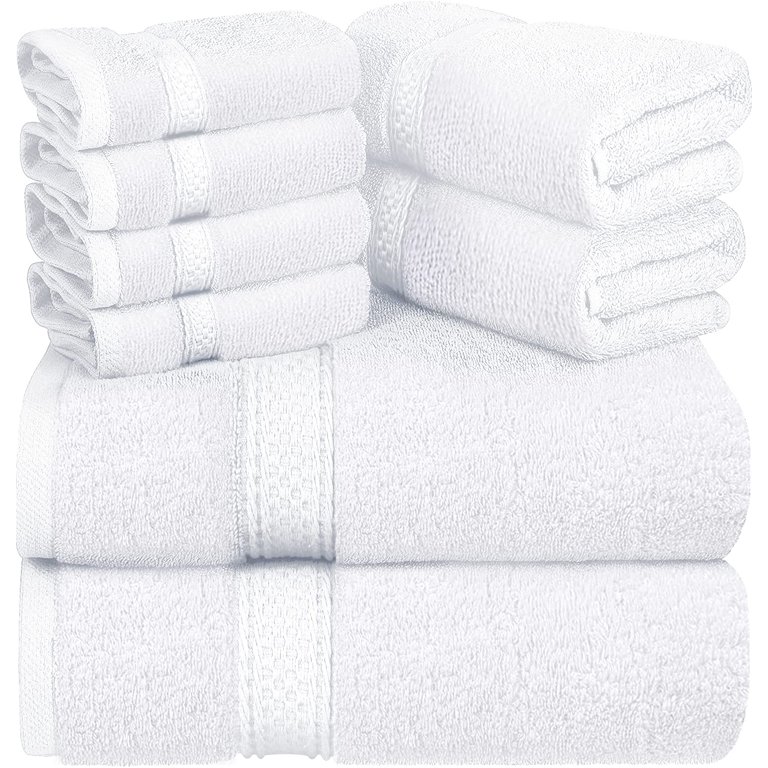 CHINO Extra Large Bath Towel Set, 4 Piece White Oversized Bath Sheets  35x70-Soft, Quick Dry, Super Absorbent, Diamond Pattern Microfiber Bath  Sheets
