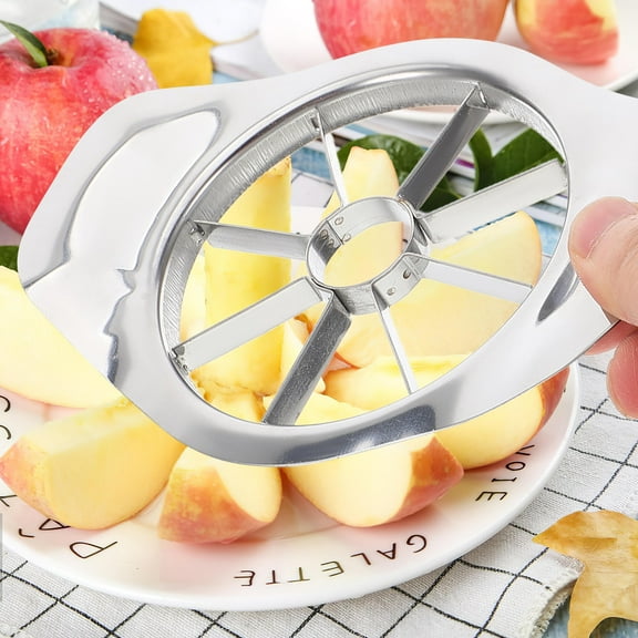 HEMOTON Effortless Apple Slicer with Core Remover Stainless Steel Kitchen Gadget for Home Use 7 inch