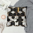 thumbnail image 2 of Pratyus Marble Pattern Geometric Mosaic Print Pillow Covers for Couch, Car, Bedroom - High-Quality 1PC 22x22in, 2 of 5