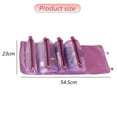 thumbnail image 2 of Hanging Roll Up Travel Toiletry Bag for Women, Makeup Bag Travel Organizer Cosmetic Bag-Purple, 2 of 5