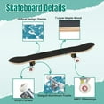 thumbnail image 4 of 31'' Complete Skateboard 7 Layer Canadian Maple Double Kick Deck Skateboards waves japanese style Skate Board for Beginner Adult Gifts, 4 of 5