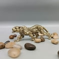 thumbnail image 3 of Vintage Leopard Statue Panther Figurine Brass Exquisite Statuette Animal Sculpture For Home Office Outdoor Bookshelf Decoration, 3 of 6