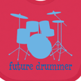 thumbnail image 4 of Inktastic Future Drummer Music Boys Baby Bib, 4 of 4