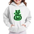 thumbnail image 2 of Kids Boys Girls Halloween Graphic Hoodie Long Sleeve Pullover Sweatshirt with Kangaroo Pocket for Costume Parties Ages 2-12, 2 of 8