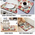 thumbnail image 4 of Washable Rubber Pioneer Dish Drying Mats for Kitchen Counter Home Large Coffee Bar Pad Accessories and Decor for Utensils Stemware 23.5''x15.5'', 4 of 7