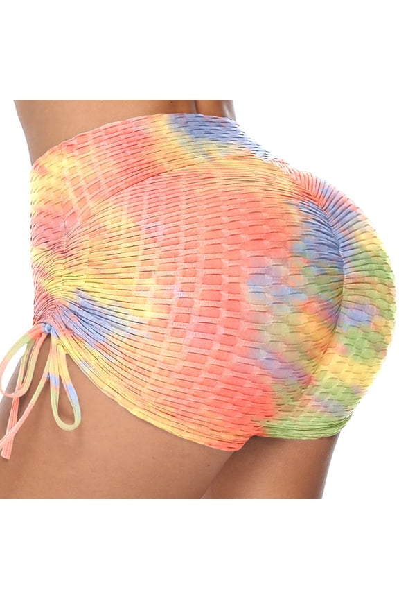 Women Yoga Shorts Butt Lift Shorts Tummy Control Premium High Waist Leggings Athletic Spandex Beach Shorts for Running