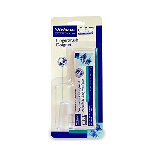 Finger Toothbrush with 12gm Poultry Toothpaste, Includes sample 12oz toothpaste By CET