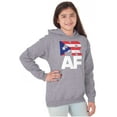 thumbnail image 4 of Puerto Rico Rican Boricua AF Flag Hoodie Sweatshirt Women Men Brisco Brands S, 4 of 5