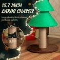 thumbnail image 4 of Ktaxon 31.5'' Christmas Tree Cat Scratcher, Large Sisal Scratching Post for Indoor Cats, Holiday Green, 4 of 10