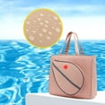 thumbnail image 3 of Bolsa de Hombro Macarena Gran Capacidad Nailon Portátil Impermeable Para Raqueta Transporte Rosado, 3 of 8