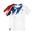 thumbnail image 2 of Cethrio 4th of July T-shirts for Boy, Soft Short Sleeve Summer Fashion Graphic Tees Multicolor Size 10-12, 2 of 4