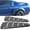 Unpainted Black, variant on Ikon Motorsports Compatible with 05-09 Ford Mustang V6 Painted Gloss Black Rear Quarter Side Window Louvers Scoop Cover Vent Panel Pair - ABS